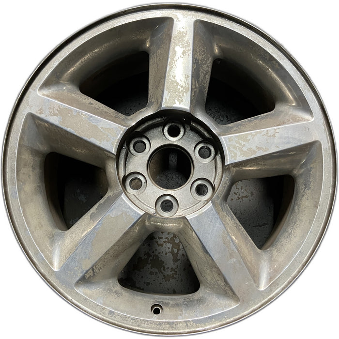 20" AVALANCHE 1500 07 20x8.5, 5 spoke, covered lug nuts, w/o groove in spoke; - Front View
