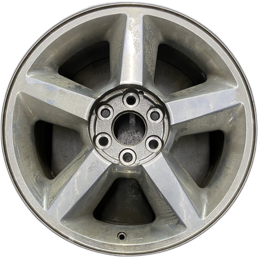 20" AVALANCHE 1500 07 20x8.5, 5 spoke, covered lug nuts, w/o groove in spoke; - Front View