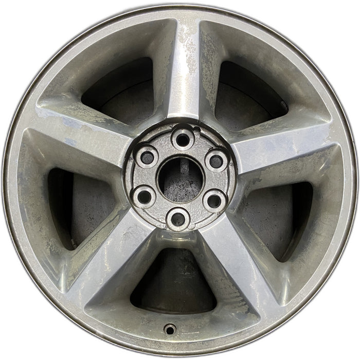 20" AVALANCHE 1500 07 20x8.5, 5 spoke, covered lug nuts, w/o groove in spoke; - Front View