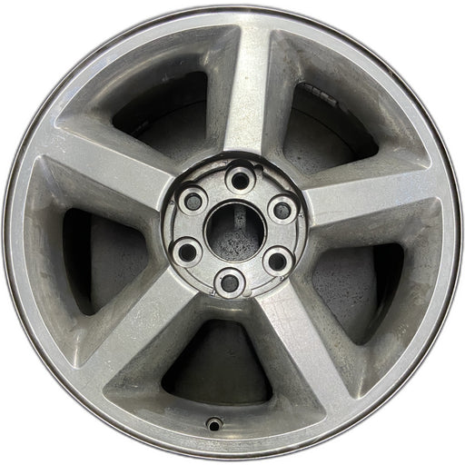 20" AVALANCHE 1500 07 20x8.5, 5 spoke, covered lug nuts, w/o groove in spoke; - Front View