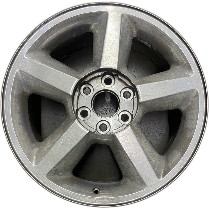 20" AVALANCHE 1500 07 20x8.5, 5 spoke, covered lug nuts, w/o groove in spoke; - Front View