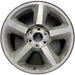 20" AVALANCHE 1500 07 20x8.5, 5 spoke, covered lug nuts, w/o groove in spoke; - Front View