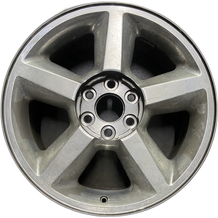 20" AVALANCHE 1500 07 20x8.5, 5 spoke, covered lug nuts, w/o groove in spoke; - Front View