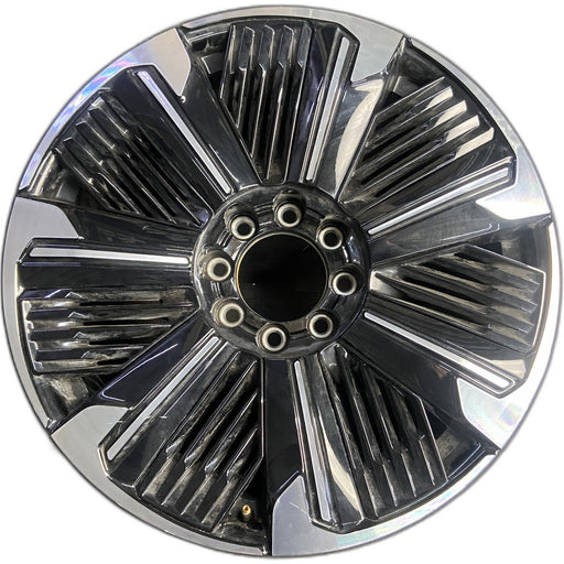 24" ESCALADE IQ 25 , single spoke, gloss black Original OEM Wheel Rim - Front View