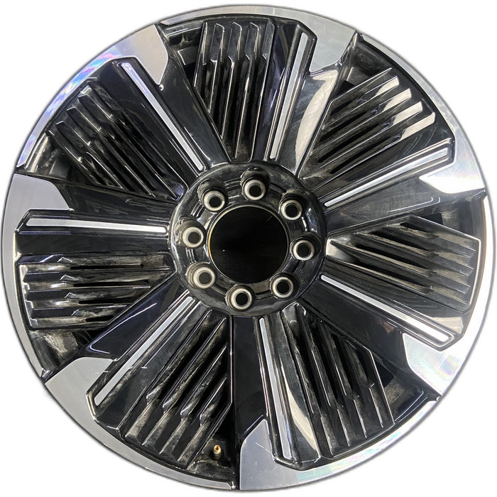 24" ESCALADE IQ 25 , single spoke, gloss black Original OEM Wheel Rim - Front View
