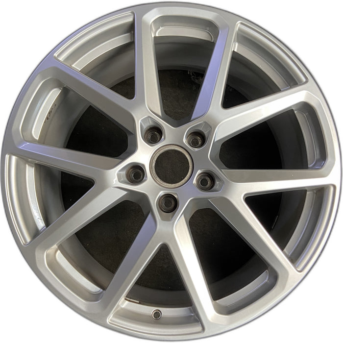21" PORSCHE PANAMERA 24-26 , 21x9.5, 5 lug, 5 spoke, , silver Original OEM - Front View