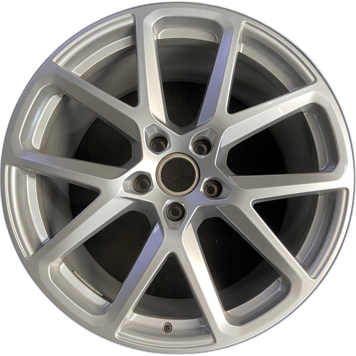 21" PORSCHE PANAMERA 24-26 , 21x11.5, 5 lug, 5 spoke, , silver Original OEM - Front View
