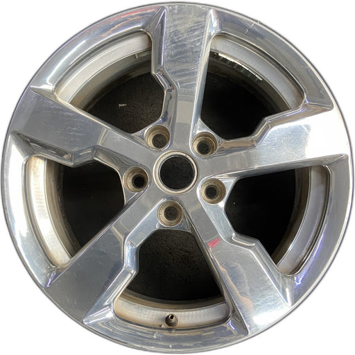 17" VOLT 11 , polished Original OEM Wheel Rim - Front View