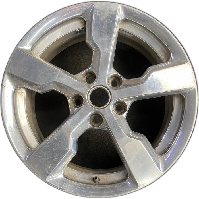 17" VOLT 11 , polished Original OEM Wheel Rim - Front View