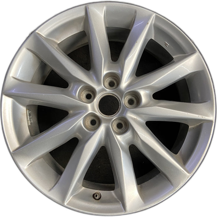 18" MAZDA 3 17-18 18x7 , bright silver Original OEM Wheel Rim - Front View