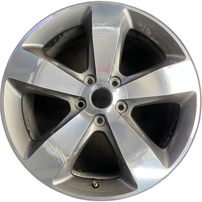 20" GRAND CHEROKEE 14-15 20x8, 5 spoke, polished with pockets , gray pockets - Front View