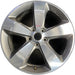 20" GRAND CHEROKEE 14-15 20x8, 5 spoke, polished with pockets , gray pockets - Front View
