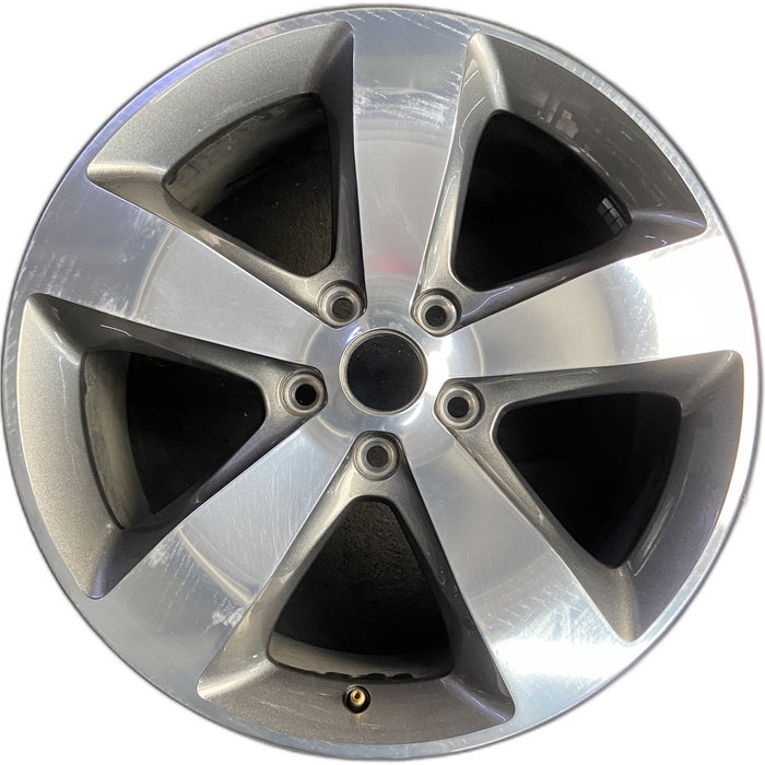 20" GRAND CHEROKEE 14-15 20x8, 5 spoke, polished with pockets , gray pockets - Front View