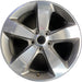 20" GRAND CHEROKEE 14-15 20x8, 5 spoke, polished with pockets , gray pockets - Front View