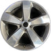 20" GRAND CHEROKEE 14-15 20x8, 5 spoke, polished with pockets , gray pockets - Front View