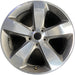 20" GRAND CHEROKEE 14-15 20x8, 5 spoke, polished with pockets , gray pockets - Front View