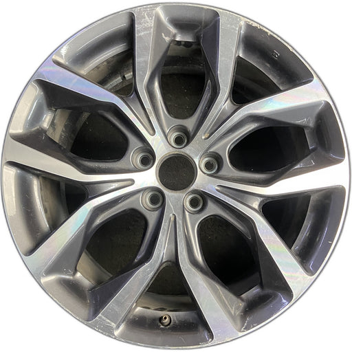 20" MDX 22 20x9 , 5 V spoke, machined Original OEM Wheel Rim - Front View
