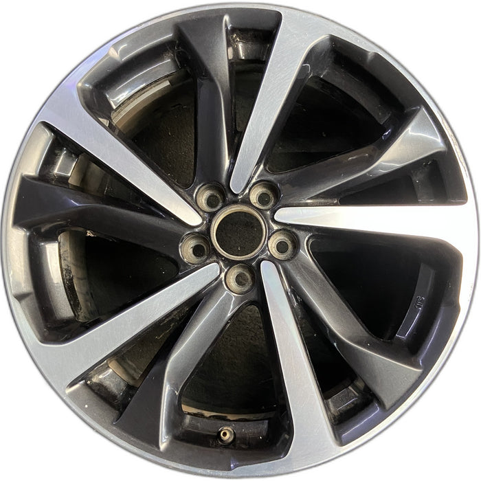 18" IMPREZA 20 18x7.5 , w/machined face, gray inlay Original OEM Wheel Rim - Front View