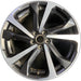 18" IMPREZA 20 18x7.5 , w/machined face, gray inlay Original OEM Wheel Rim - Front View