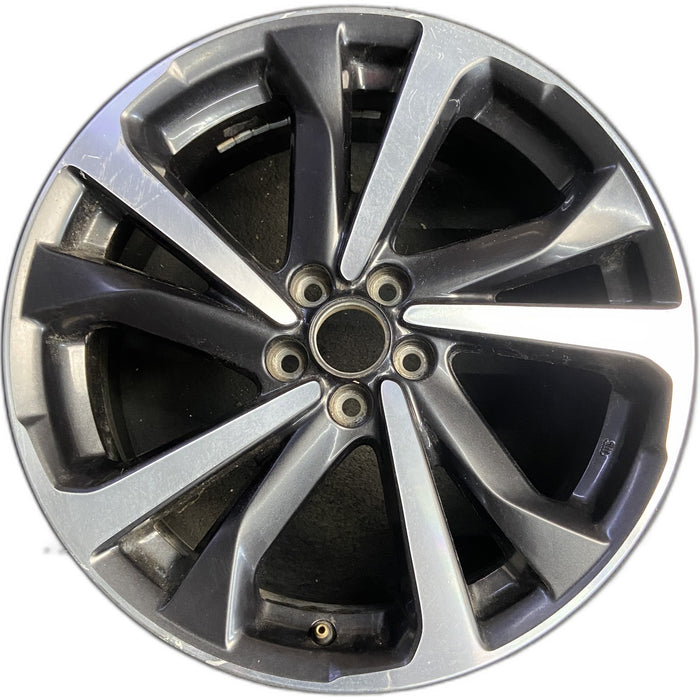 18" IMPREZA 20 18x7.5 , w/machined face, gray inlay Original OEM Wheel Rim - Front View