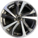 18" IMPREZA 20 18x7.5 , w/machined face, gray inlay Original OEM Wheel Rim - Front View