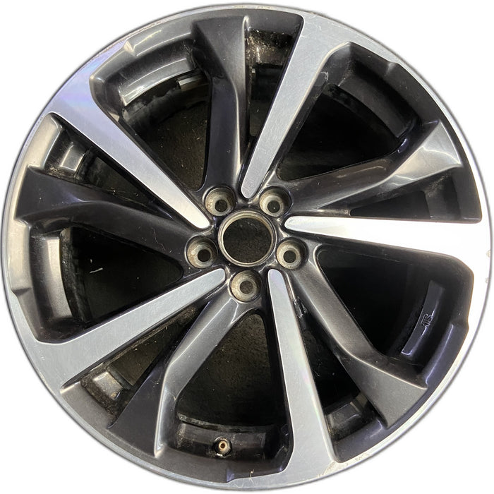 18" IMPREZA 20 18x7.5 , w/machined face, gray inlay Original OEM Wheel Rim - Front View