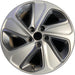 17" SONATA 16-17 17x7, exposed lug nuts, 5 spoke , w/o Original OEM Wheel Rim - Front View