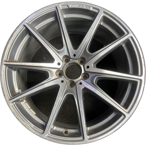 20" MERCEDES S-CLASS 18 222 Type , S560, 20x9.5, 10 spoke Original OEM Wheel Rim - Front View
