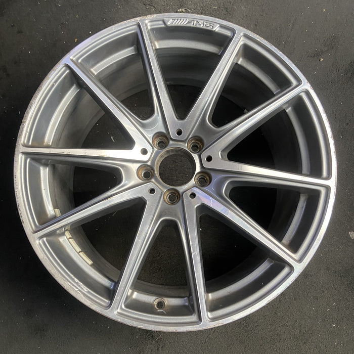 20" MERCEDES S-CLASS 18 222 Type , S560, 20x9.5, 10 spoke Original OEM Wheel Rim - Additional View