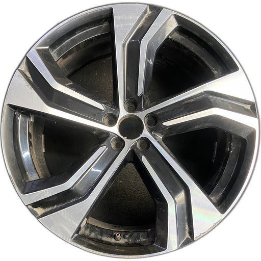 22" VOLVO XC90 20-25 22x9 , 5 grooved spoke Original OEM Wheel Rim - Front View