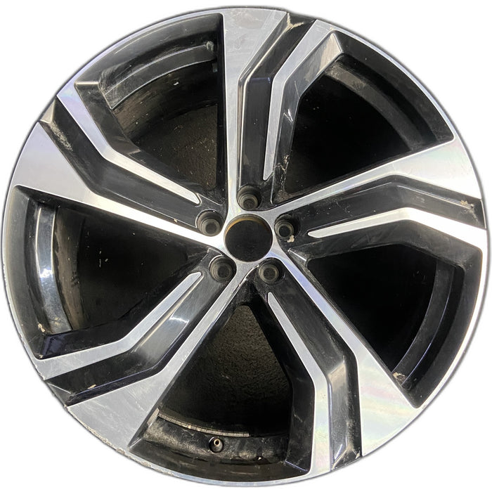 22" VOLVO XC90 20-25 22x9 , 5 grooved spoke Original OEM Wheel Rim - Front View