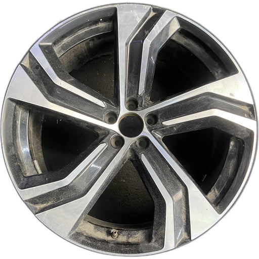 22" VOLVO XC90 20-25 22x9 , 5 grooved spoke Original OEM Wheel Rim - Front View