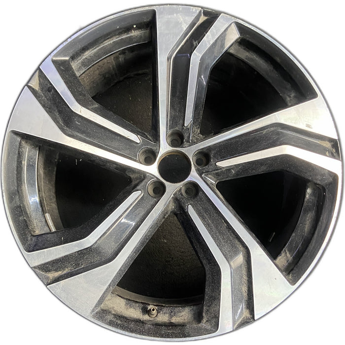 22" VOLVO XC90 20-25 22x9 , 5 grooved spoke Original OEM Wheel Rim - Front View
