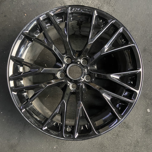 19" CORVETTE 15 front, 19x10, cast logo , black Original OEM Wheel Rim - Additional View