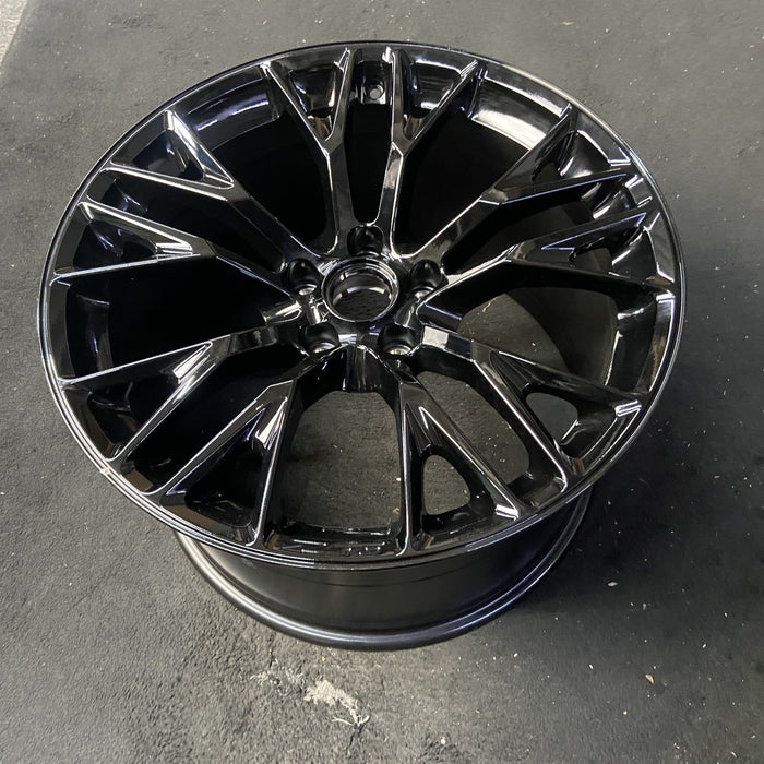 20" CORVETTE 15 rear, 20x12, cast logo , black Original OEM Wheel Rim - View 8