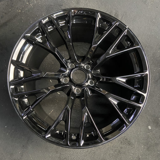 20" CORVETTE 15 rear, 20x12, cast logo , black Original OEM Wheel Rim - Additional View