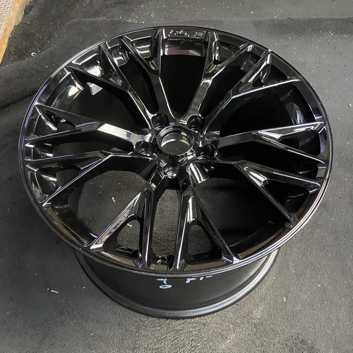 20" CORVETTE 15 rear, 20x12, cast logo , black Original OEM Wheel Rim - View 7