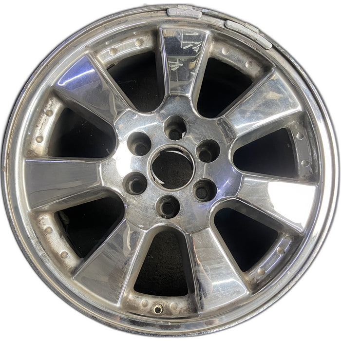 20" SIERRA DENALI 05-06 20x8.5, chrome, 7 spoke, flat flared spokes, factory - Front View