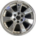 20" SIERRA DENALI 05-06 20x8.5, chrome, 7 spoke, flat flared spokes, factory - Front View