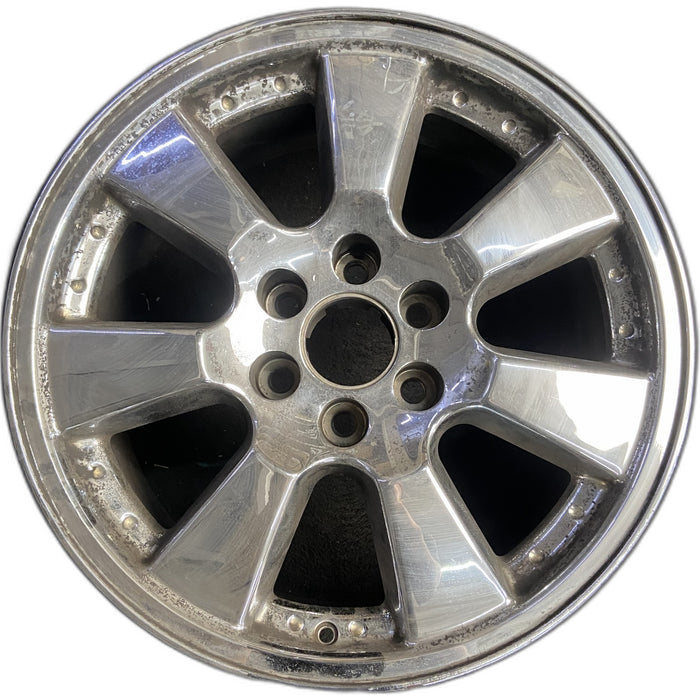 20" SIERRA DENALI 05-06 20x8.5, chrome, 7 spoke, flat flared spokes, factory - Front View