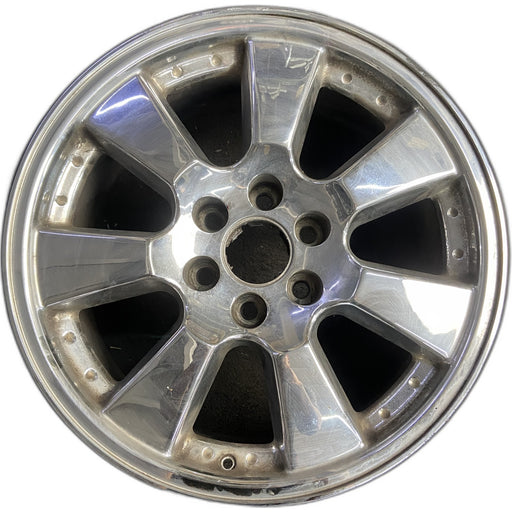 20" SIERRA DENALI 05-06 20x8.5, chrome, 7 spoke, flat flared spokes, factory - Front View
