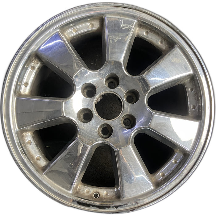 20" SIERRA DENALI 05-06 20x8.5, chrome, 7 spoke, flat flared spokes, factory - Front View