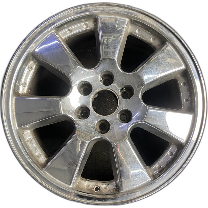 20" SIERRA DENALI 05-06 20x8.5, chrome, 7 spoke, flat flared spokes, factory - Front View