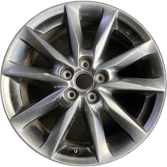 18" MAZDA 3 17-18 18x7 , dark silver Original OEM Wheel Rim - Front View