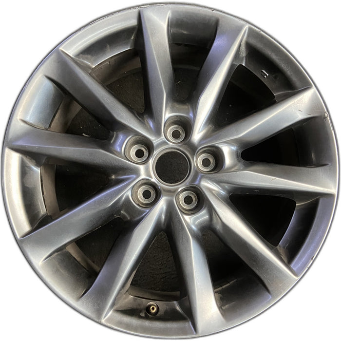 18" MAZDA 3 17-18 18x7 , dark silver Original OEM Wheel Rim - Front View