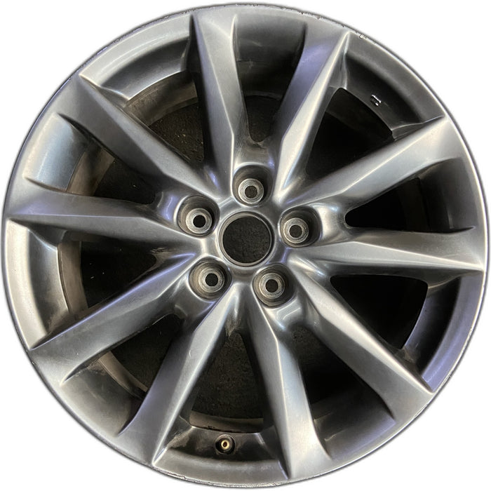 18" MAZDA 3 17-18 18x7 , dark silver Original OEM Wheel Rim - Front View