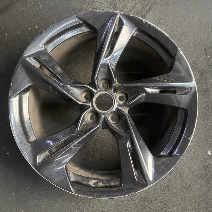 20" CAMARO 19-24 20x9.5, 5 twisted split spoke, black Original OEM Wheel Rim - Additional View