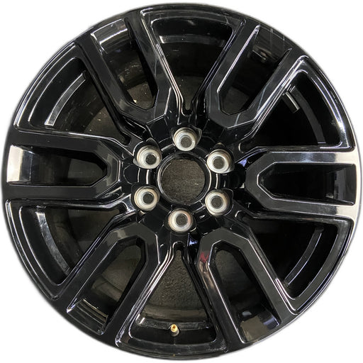 20" SIERRA 1500 PICKUP 20 20x9, 12 spoke, U spoke, gray Original OEM Wheel Rim - Front View
