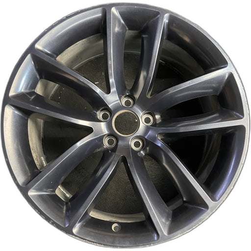 20" CHALLENGER 22 20x9 , , wide spoke, black Original OEM Wheel Rim - Front View