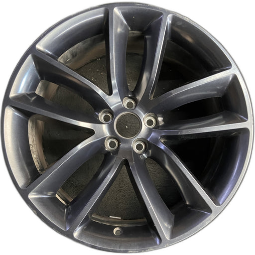 20" CHALLENGER 22 20x9 , , wide spoke, black Original OEM Wheel Rim - Front View